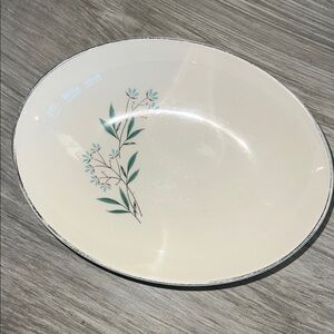 Taylor Smith and Taylor Vintage Petal Lane Oval small serving bowl.